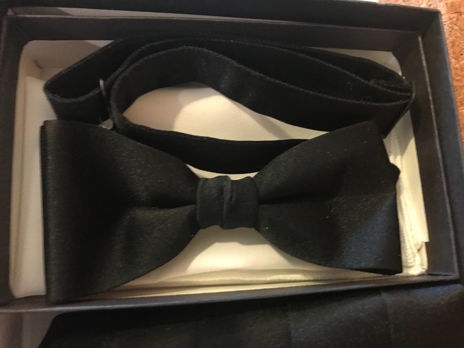 Mel Howard Signature Formal Accessories Cummerbund, Tie and Handkerchief Black