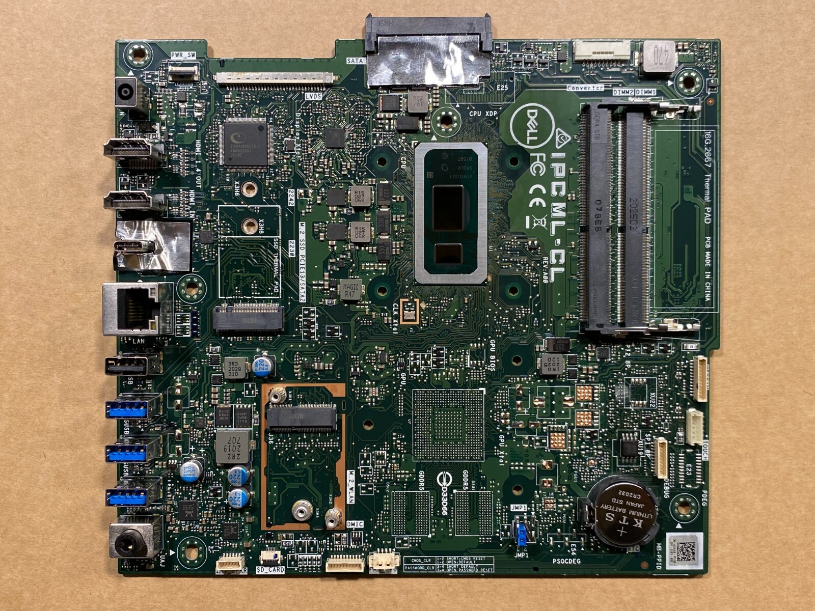NEW Dell Inspiron 24 5490 27 7790 AIO Intel Motherboard i3