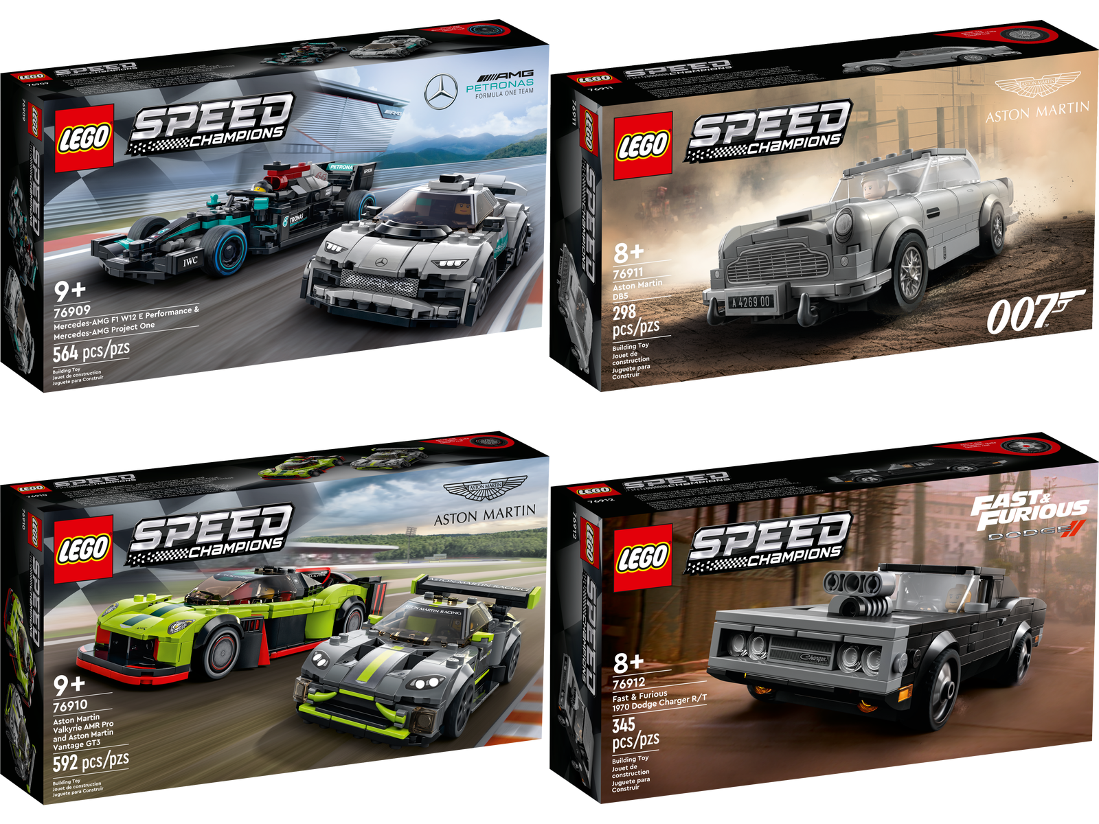 Lego Speed Champions 76909 & 76910 & 76911 & 76912 NEW - FREE