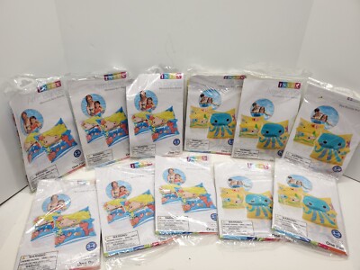 Lot of 11 Arm Bands Swim Inflatables Intex 3-6 Years Pool Beach Mermaid Octopus
