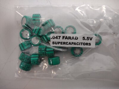 Lot of 20 Farad Capacitors 5.5V Super Capacitors