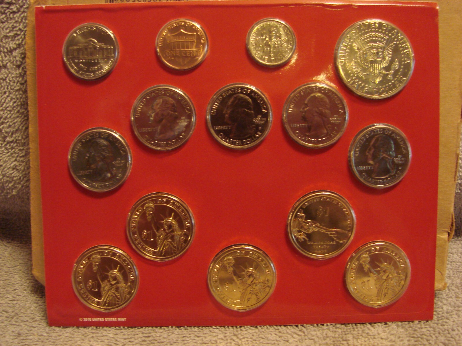 2011 U.S.  UNCIRCULATED MINT (28) COIN SET P & D OPEN  BOX