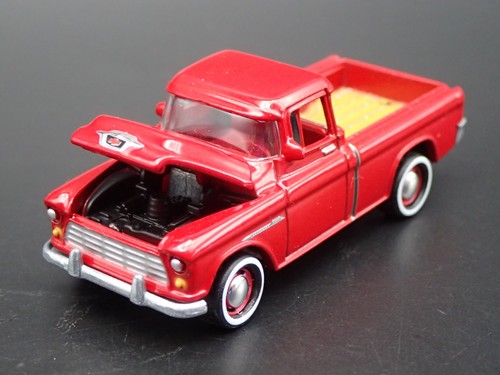 1955 55 CHEVY CHEVROLET CAMEO PICKUP TRUCK W HITCH 1:64 SCALE DIECAST MODEL CAR 1955 55 CHEVY CHEVROLET CAMEO PICKUP TRUCK W HITCH 1:64 SCALE DIECAST MODEL CAR