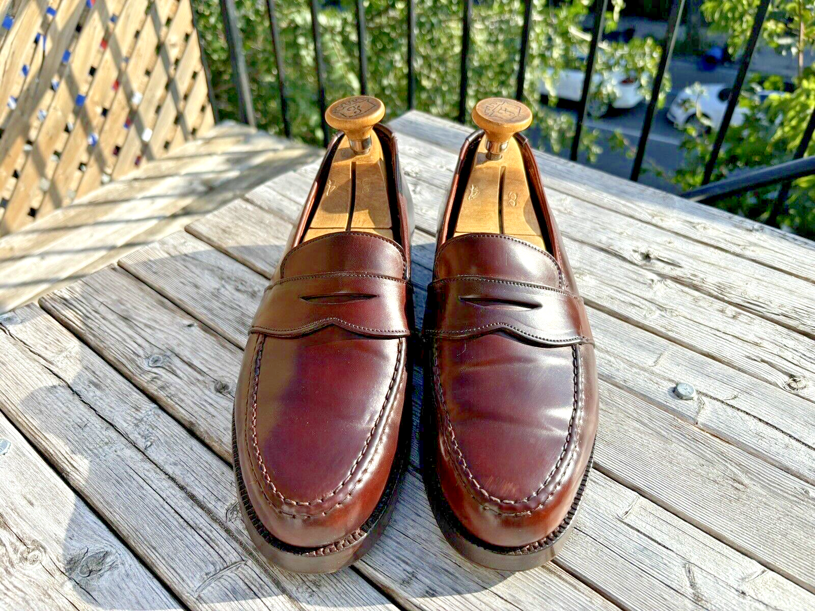 Ralph Lauren x Crockett & Jones brown Shell Cordovan loafers Ralph Lauren x Crockett & Jones brown Shell Cordovan loafers