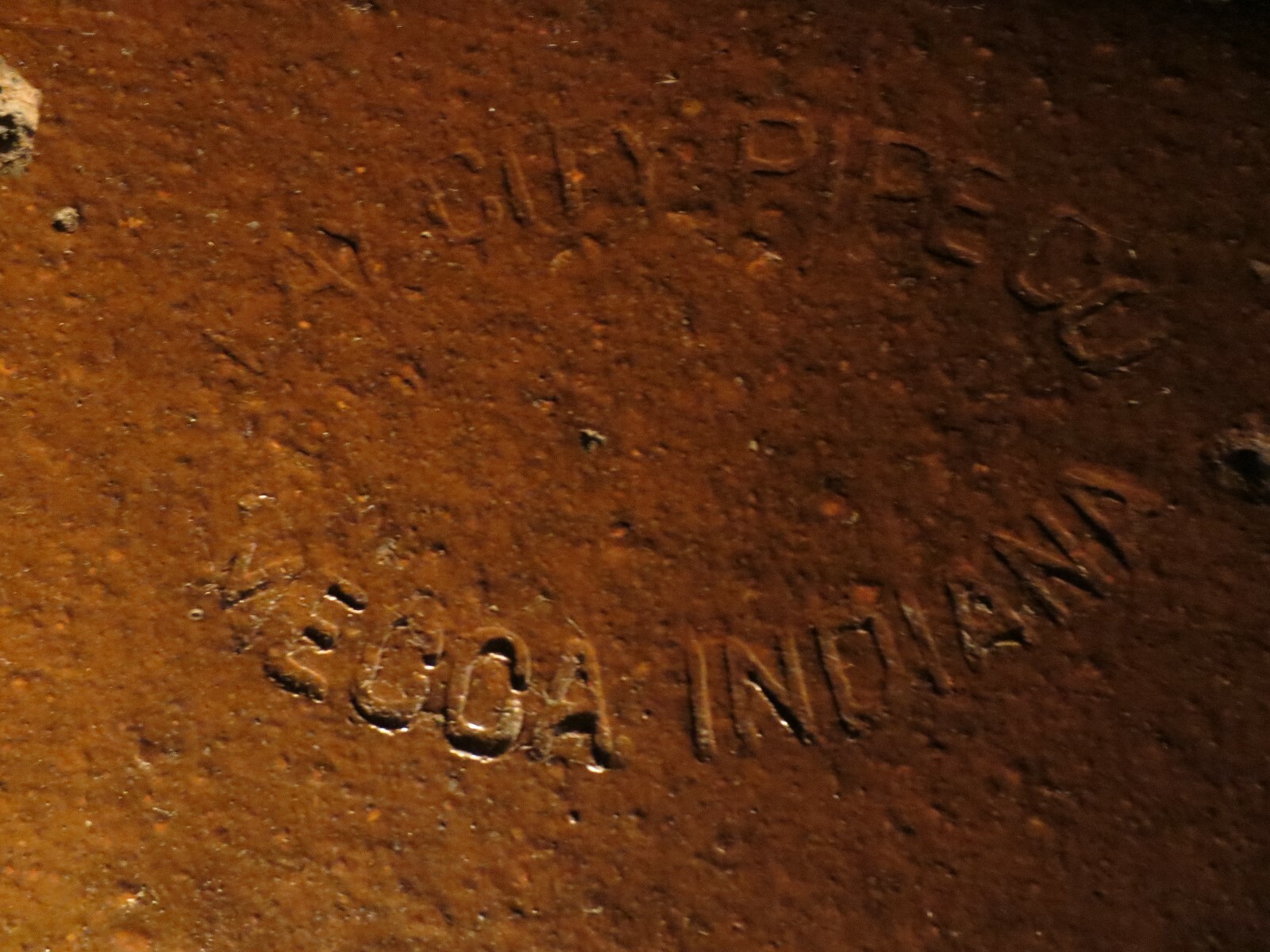 Vtg Clay City Pipe Co Tile Mecca Indiana Cap Coping Roof Ridge Brick Wall Cap