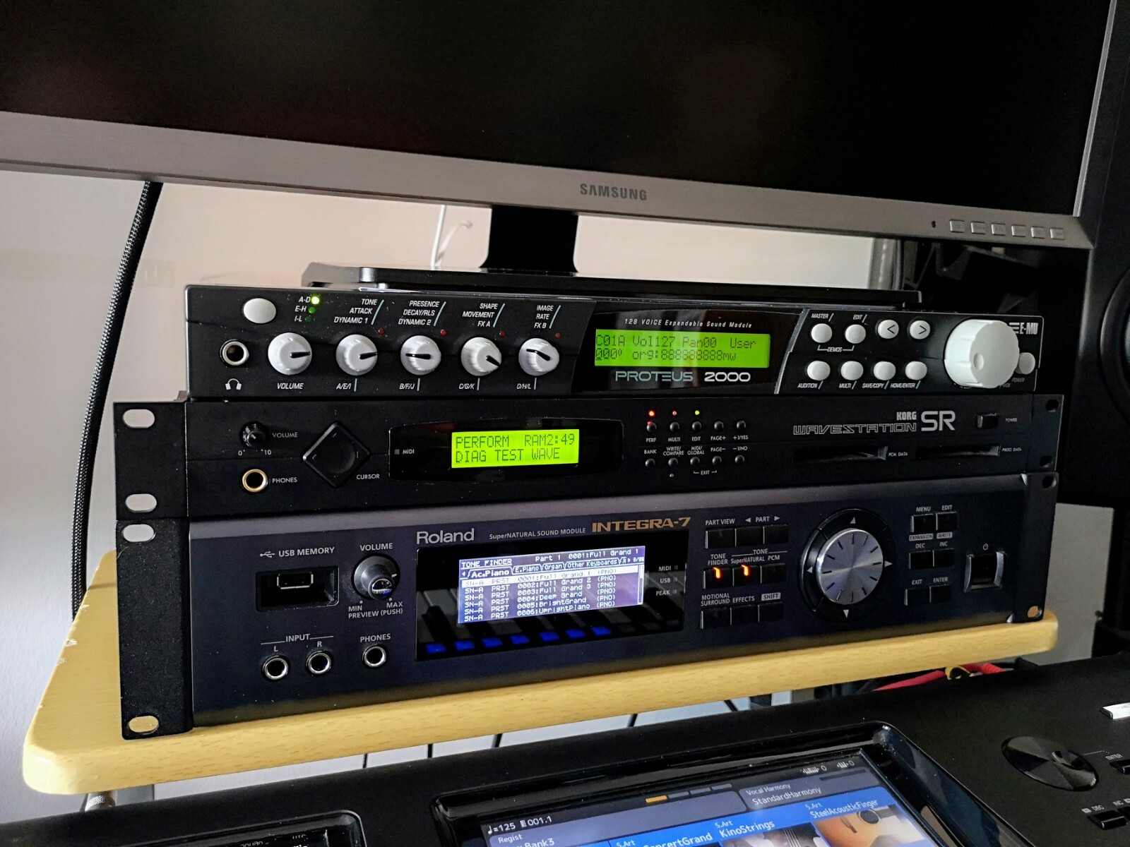 KORG Wavestation A D 音源モジュール シンセサイザー 器材
