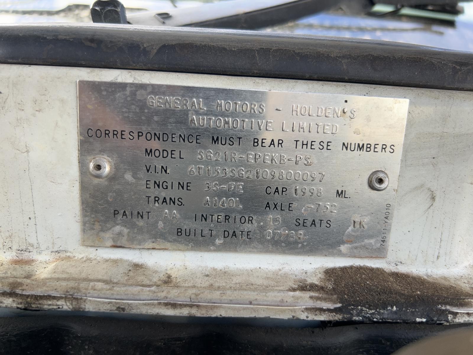 Holden Apollo Steering Column Shroud JK 08/1989-03/1993 - thumbnail 6