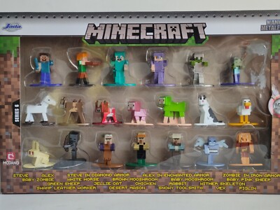 Minecraft Collectables Nano Metalfigs 20 Of Them Box Pack Action Figure Toys 