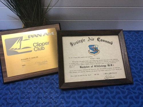 80年] パンナム航空 Clipper Club 生涯会員証金属製プレート