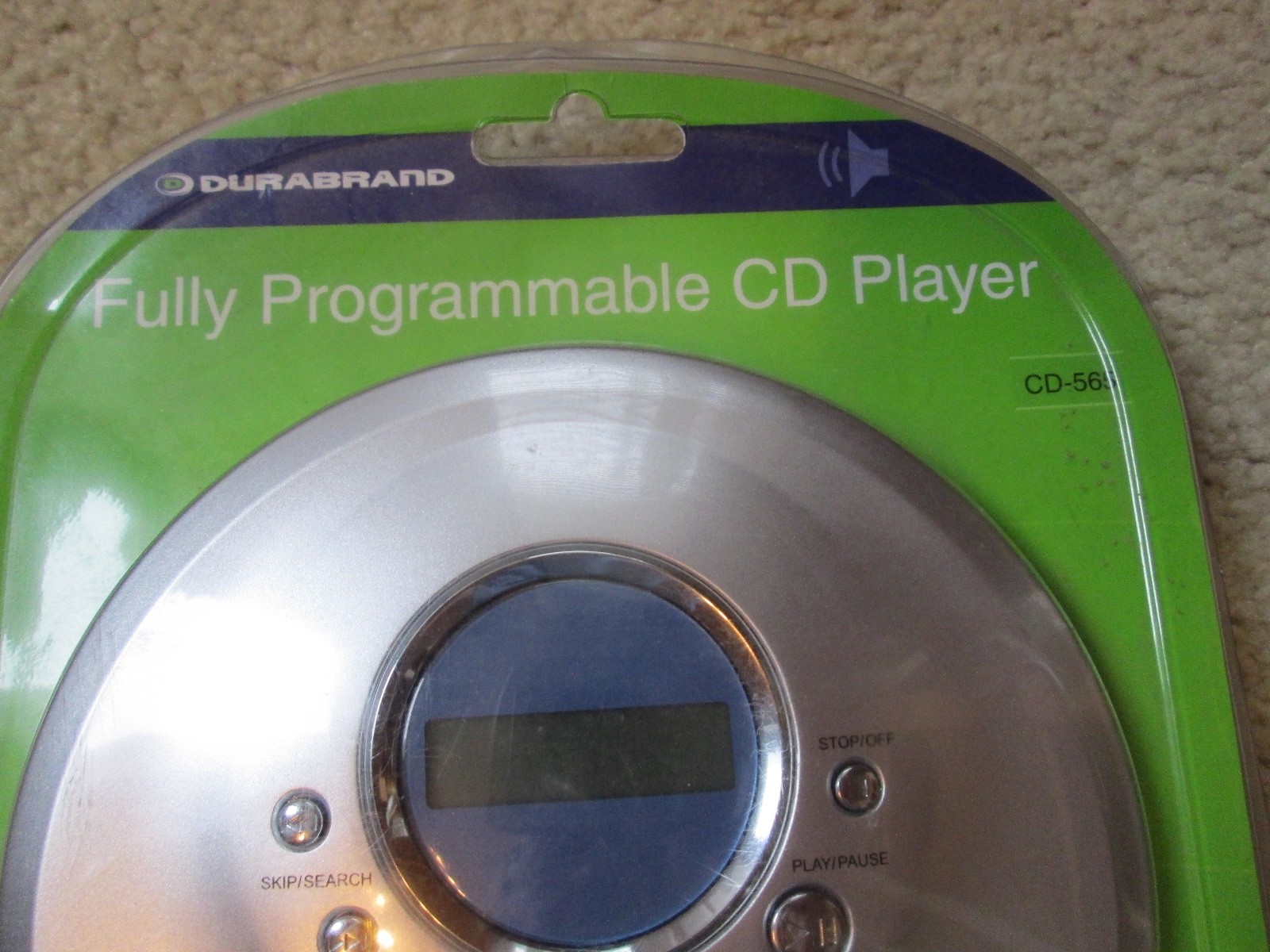 Durabrand CD-565 Black Fully Programmable Personal CD player With Headphones