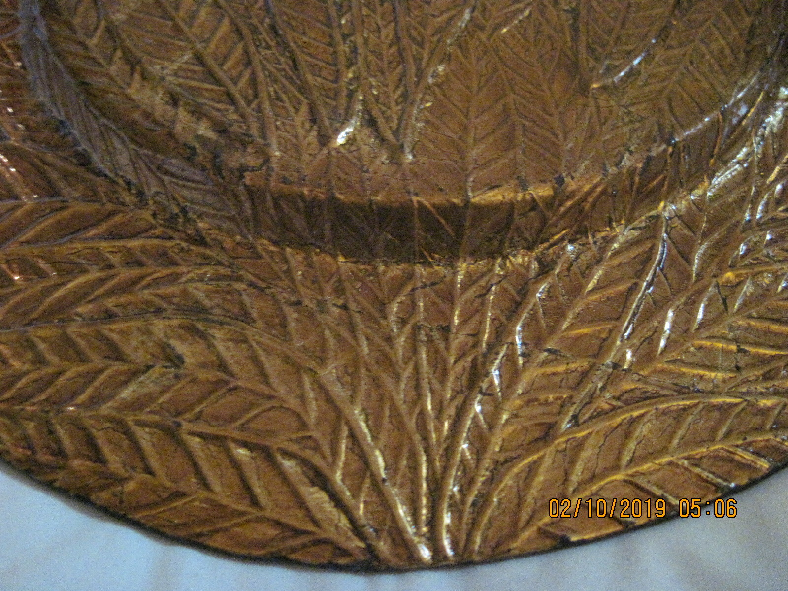 Gorgeous Art Glass Serving Tray, 13