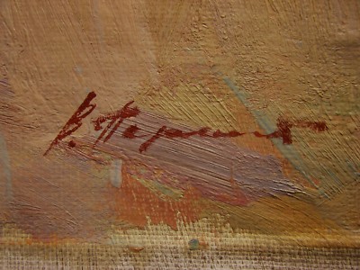 Ukrainian Oil Painting Impressionism architecture sunny day Cityscape  