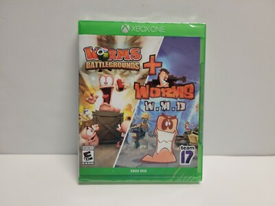 Worms Battlegrounds + Worms W.M.D (Microsoft Xbox One Series X) BRAND NEW SEALED
