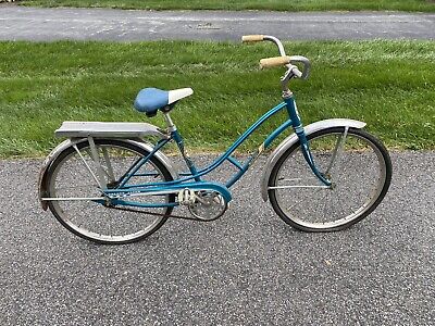 Vintage Western Flyer Bicycle Green Western Auto Stores Incredible Stickers