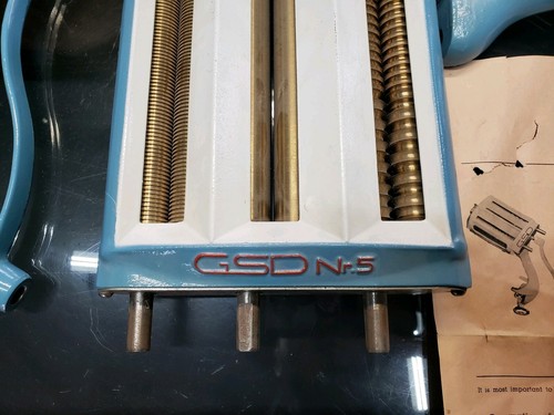GSD NR.5 Pasta Roller -Noodles, Lasagna nr5 Made in Germany Teal Vintage