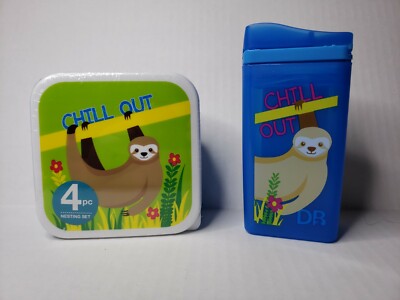 So-Mine Sloth Lunch Containers BPA Free and Drink on the Go Back to School Lot