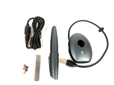 Logitech iO2 digital writing pen with docking cradle