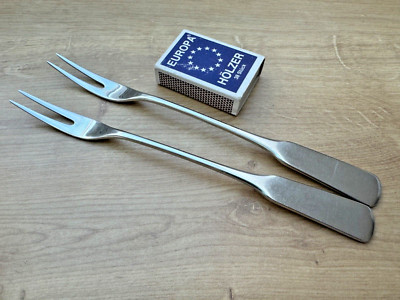 WMF Saturn Pilgrim 2 x  Serviergabel Cromargan 19,3 cm Fleischgabel