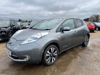 2016 NISSAN LEAF TEKNA AUTOMATIC ELECTRIC LOGBOOK SALVAGE DAMAGED REPAIR ULEZ