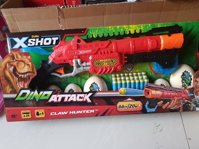 Zuru Xshot Dino Attack Gun Claw Hunter 6 target 24 ammo