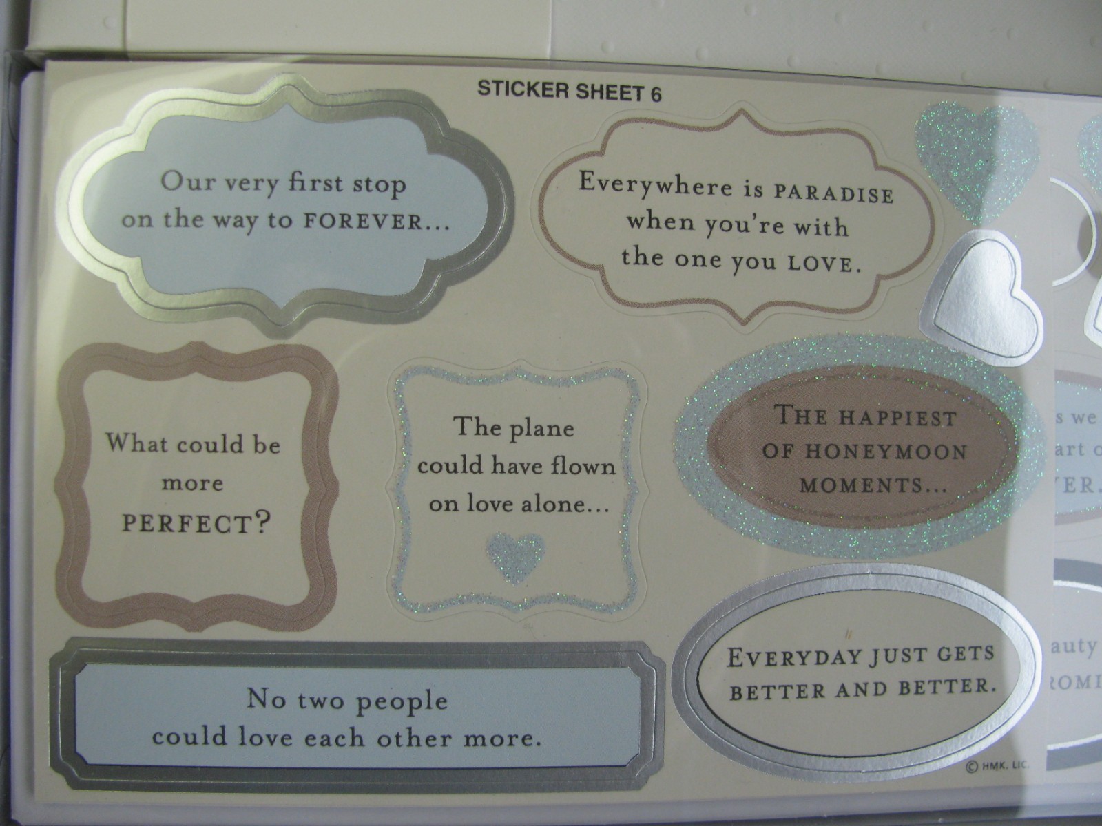 Hallmark Honeymoon Memories Wedding Keepsake Memory Instant Scrapbook-NEW