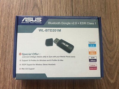 ASUS WL-BTD201M USB v2.0 + EDR Blutooth Dongle