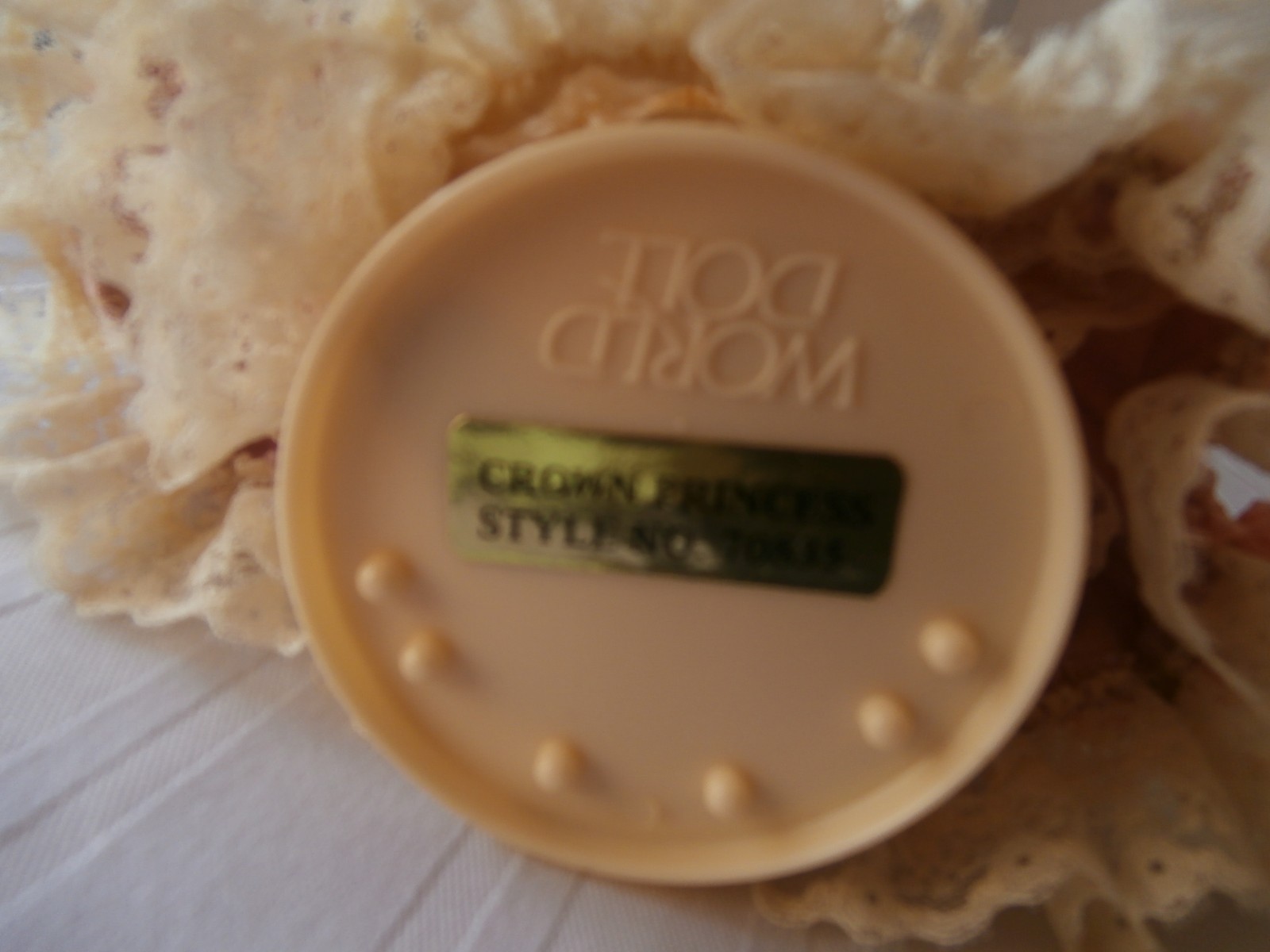 Vintage 1986 World Doll Crown Princess 1st Edition Style Palace Ball 8''Tall