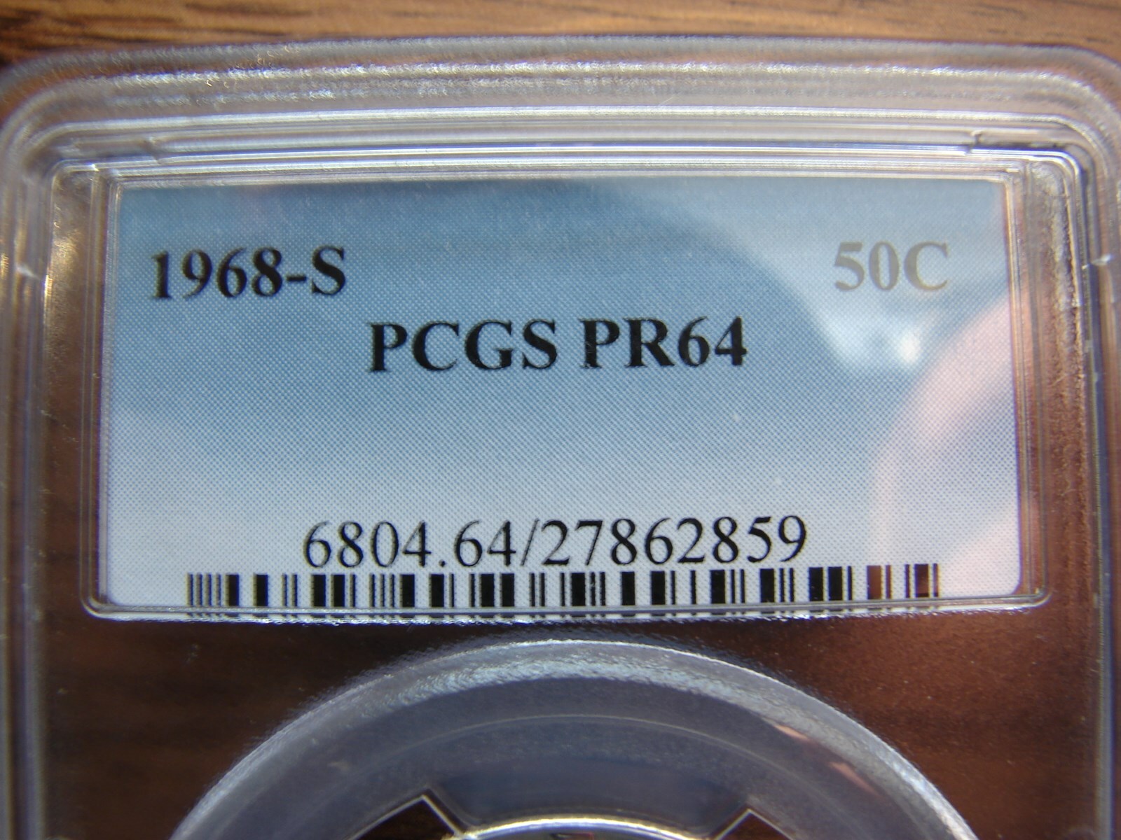 1968-S40% KENNEDY 50C COIN Certified PCGS PR64 MAKE OFFER!!!