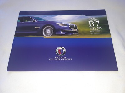 2010 BMW Alpina B7 BITURBO Limousine Prospekt Brochure Catalog 16 Seiten RAR  B