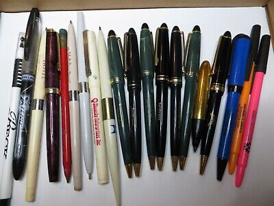 Vintage Mostly Advertising Collectable Ball Point Ink Pen Lot of 20 Dry Ink #62