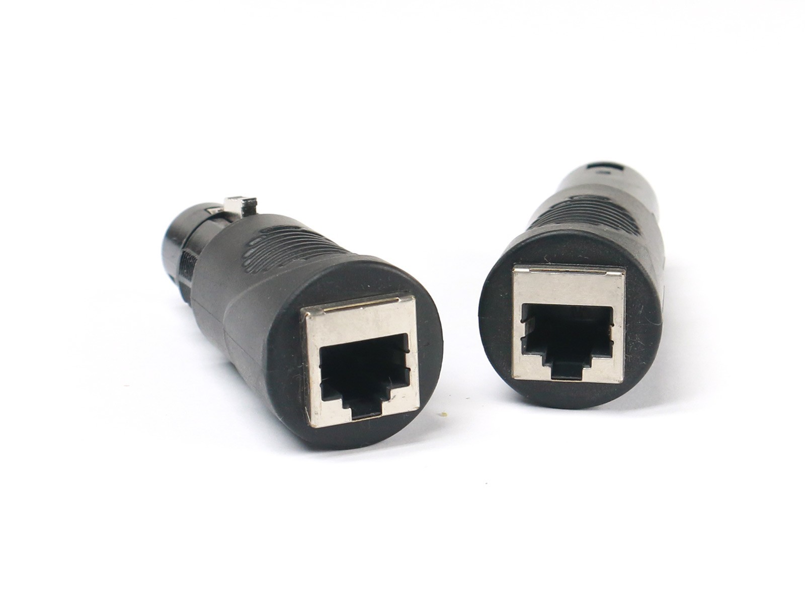 (2) RJ45 Ethernet to 5 Pin XLR DMX Female & Male Adapter Sets by VRL