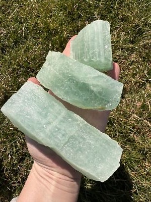 Raw Aquamarine Crystal - Grade A+ Aqua Color, Natural Aquamarine from Brazil