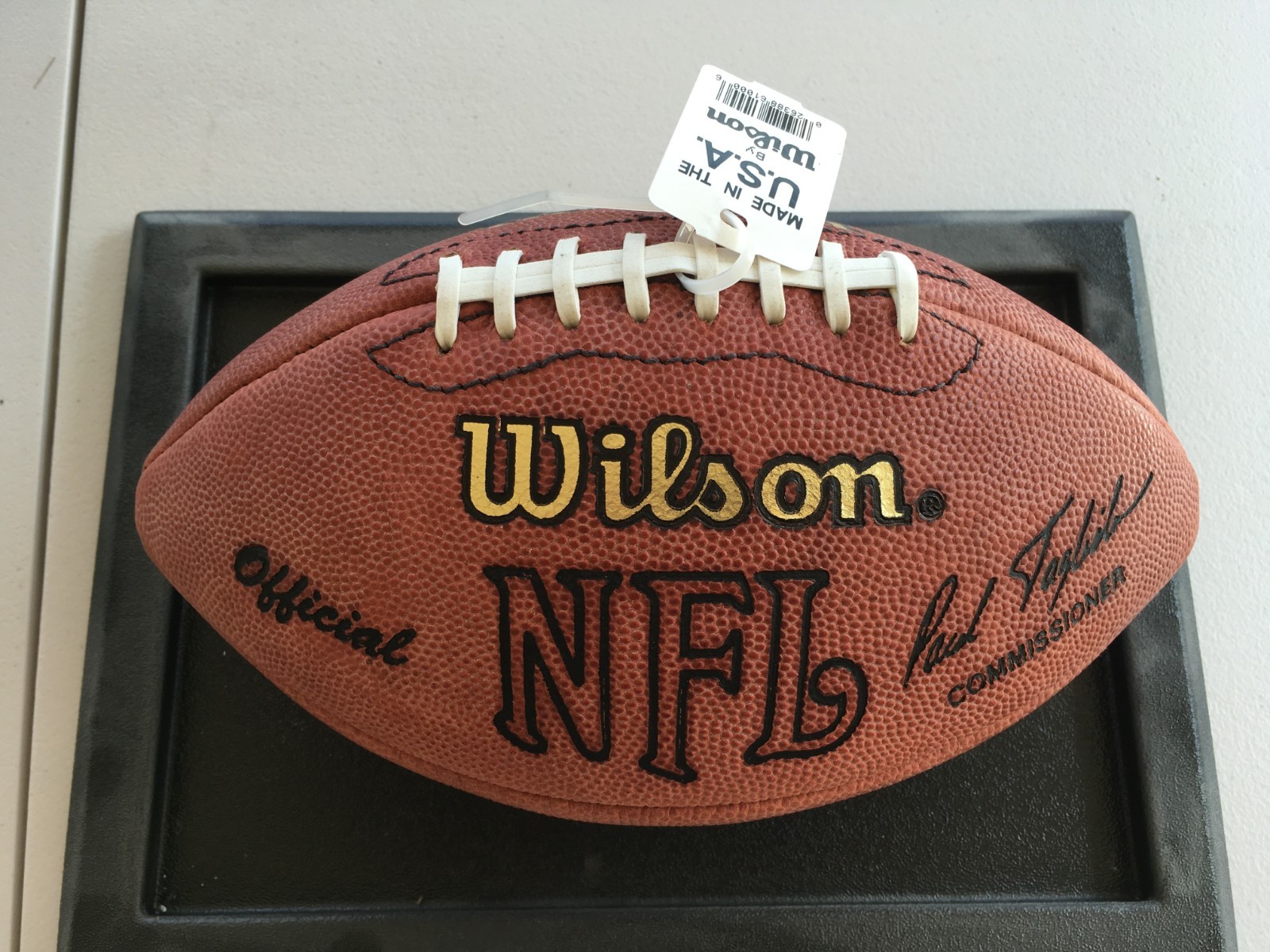 Y.A. Tittle HOF 1971 Full Sized Official NFL Wilson Football Signed Auto w/ Tags