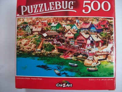 New Puzzlebug 500 Piece Jigsaw Puzzle (Popeye Village)