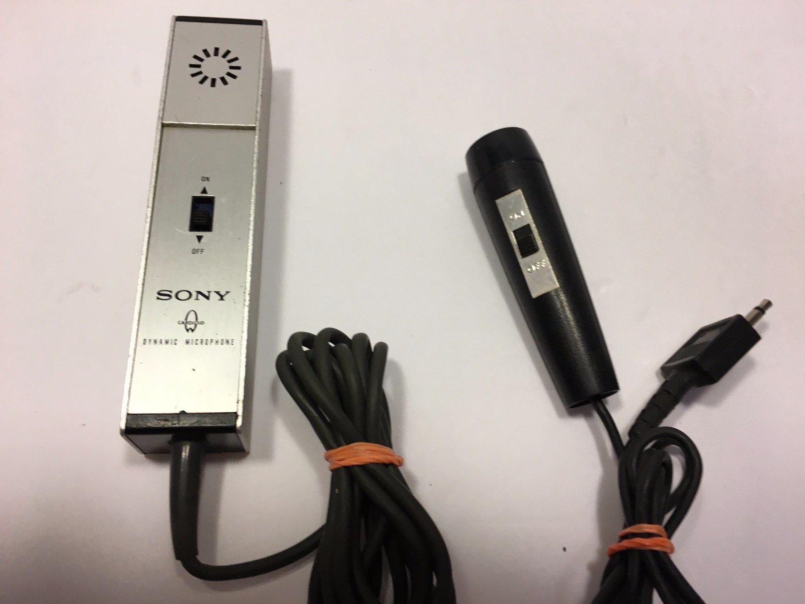 Vintage Sony Dynamic Microphone F-95 & F-97S Imp Low - Japan