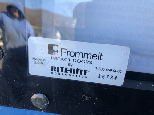 Huge Commercial Double Swing Traffic Doors  Restaurant Warehouse 8’ Wide 8’ Tall