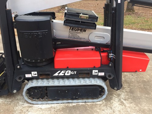 Teupen articulating boom crawler lift. GT13 track atrium spider JLG X390AJ TL35A