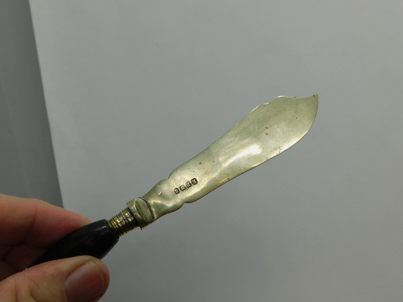 Antique German? Fancy Stag Handle Letter Opener Marked EPNS