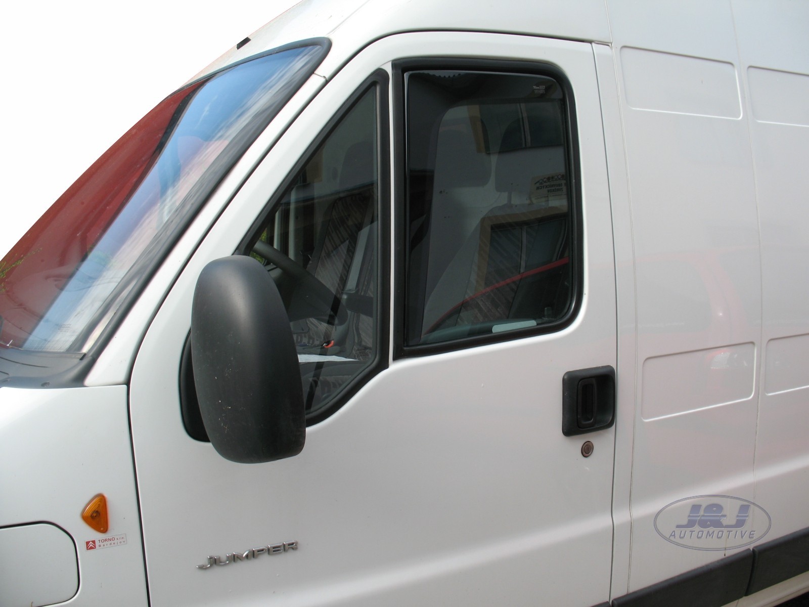 DFI15123 Peugeot BOXER 96 06 "L" wind deflectors 2 pcs set TINTED