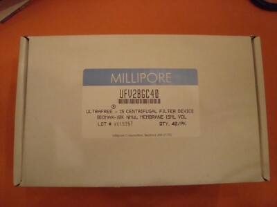 Millipore ULTRAFREE 15  Centrifugal Filters BIOMAX 10K 40/pk NOS