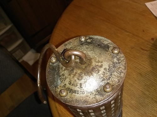 VINTAGE ANTIQUE OLD  KOEHLER BUREAU OF MINES MINERS PERMISSIBLE SAFETY LAMP