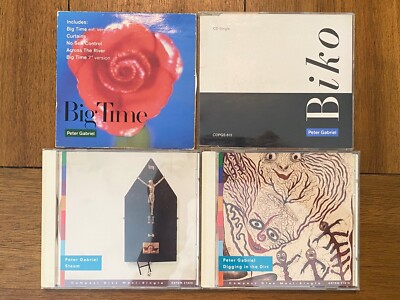 Peter Gabriel - 4 CD Single Lot - Big Time/Biko/Steam/Digging in the Dirt