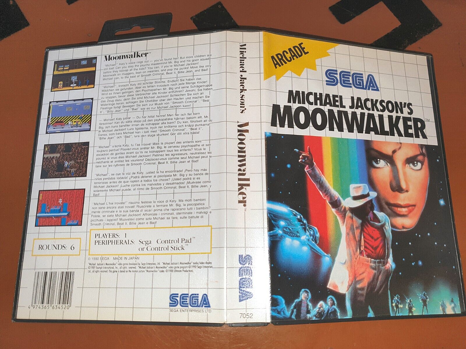 Sega Master System - Michael Jackson's Moonwalker - Top Sega Master System - Michael Jackson's Moonwalker - Top