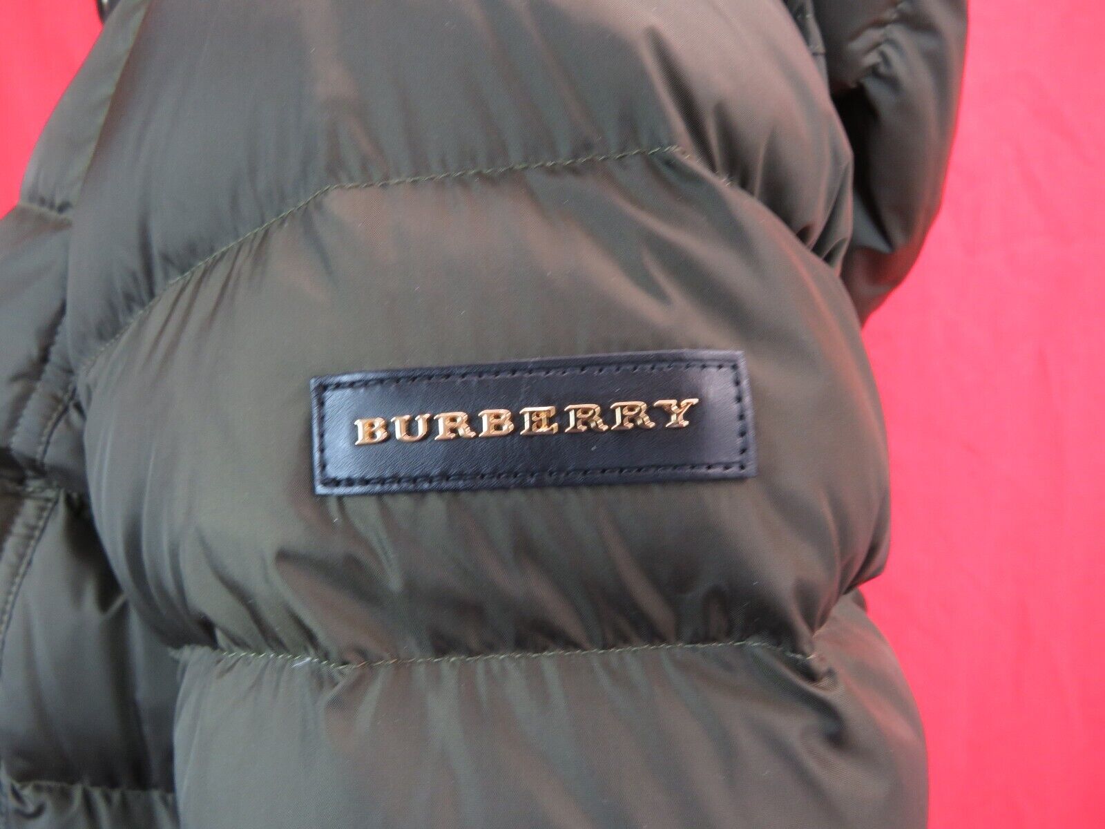 Pre-owned Burberry Winterleigh Dark Green Hooded Belted Quilted Down Parka Coat Jacket Xl