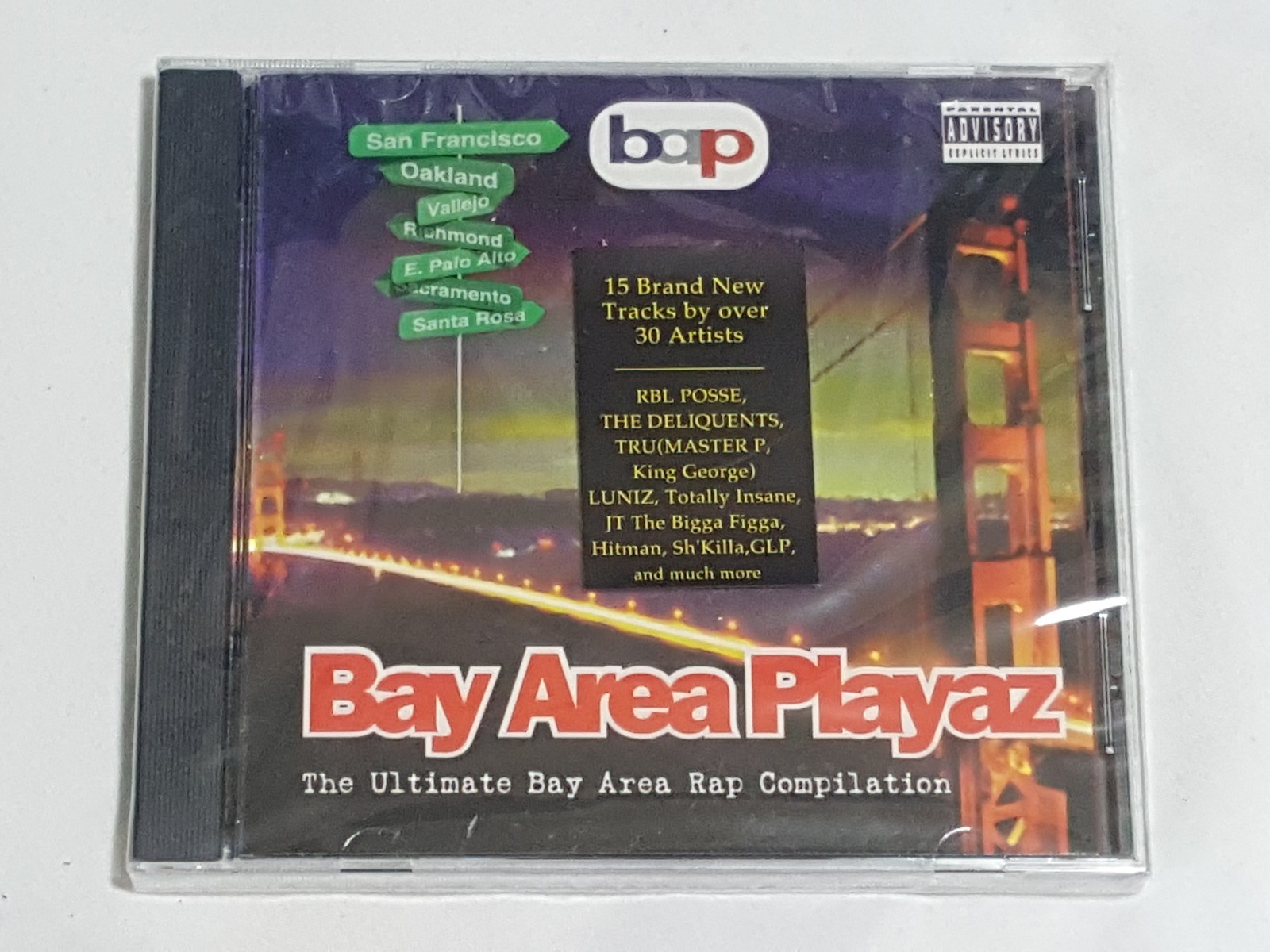 NEW Bay Area Playaz CD SEALED 1995 SF Rap Compilation NEW Bay Area Playaz CD SEALED 1995 SF Rap Compilation