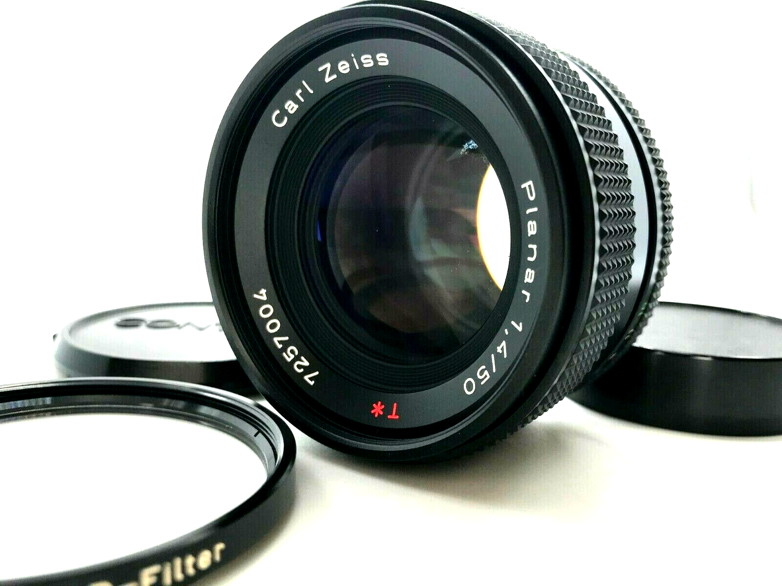 コンタック Carl Zeiss Planar 1.4/50mm Contax Carl Zeiss Planar T* 50mm F/1.4 MMJ MF Lens + P