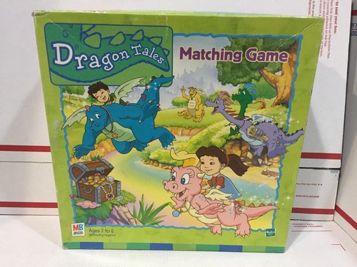 知育玩具 Dragon Tales Matching Game Vtg 2000 Milton Bradley MB Dragon Tales Memory Matching Card