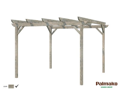 Pergola Paula 2 Carport 449x369 cm Unterstand Schuppen Freisitz