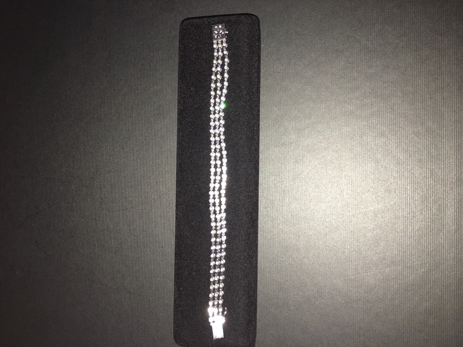 Triple Strand Diamond Tennis Bracelet 14kt White Gold Natural 1.95cts VS-2