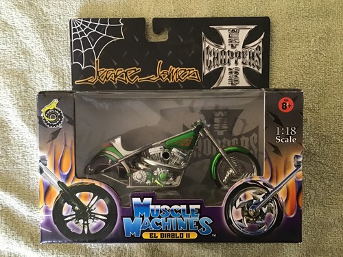 West Coast Choppers EL DIABLO II Green Jesse James 1/18